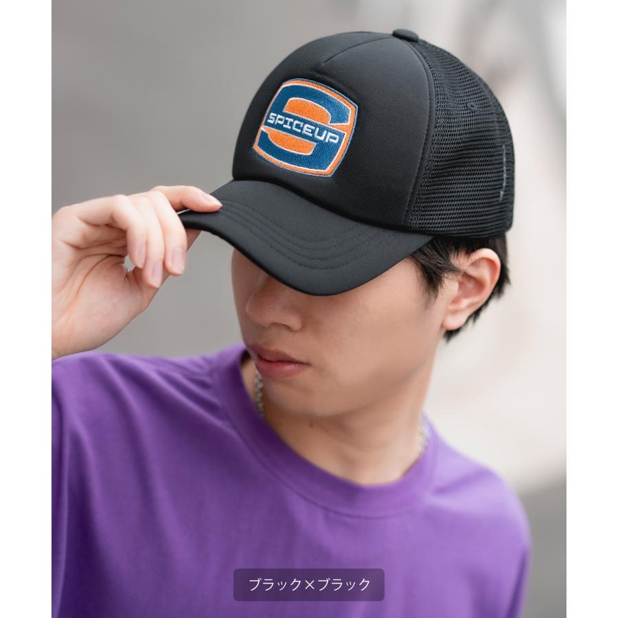 キャップ メンズ メッシュキャップ セレクト アメカジ カジュアル 古着MIX スケーター ストリート 韓国ファッション ブラック ホワイト グリーン | improves | 06