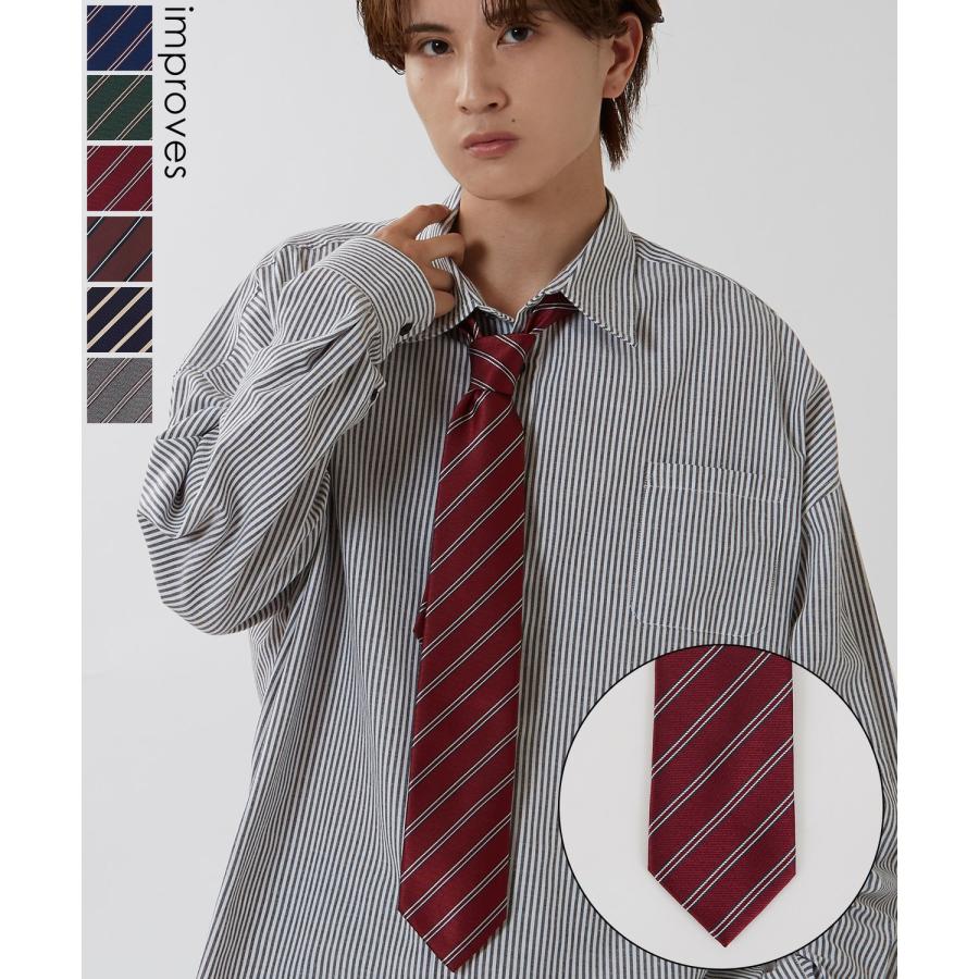 ネクタイ メンズ 総柄 レジメンタルストライプ タイ シンプル きれいめ ビジネス ベーシック トラッド セレクト アメカジ カジュアル 古着MIX 韓国 | improves