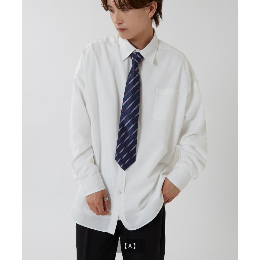 ネクタイ メンズ 総柄 レジメンタルストライプ タイ シンプル きれいめ ビジネス ベーシック トラッド セレクト アメカジ カジュアル 古着MIX 韓国 | improves | 07