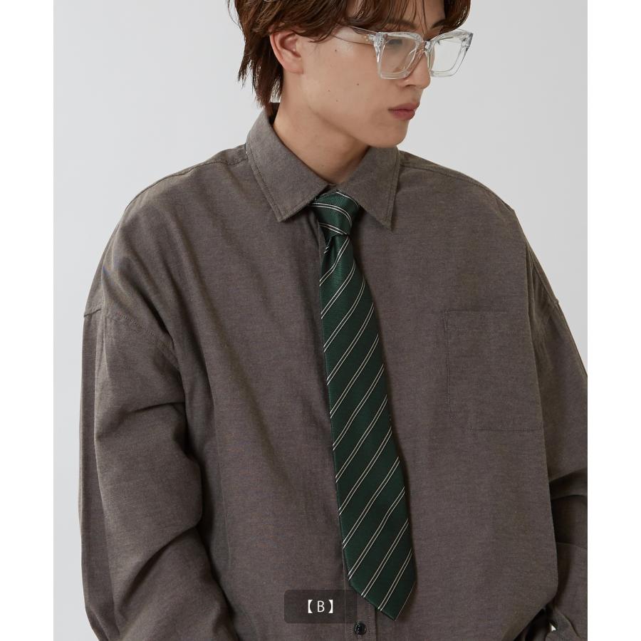 ネクタイ メンズ 総柄 レジメンタルストライプ タイ シンプル きれいめ ビジネス ベーシック トラッド セレクト アメカジ カジュアル 古着MIX 韓国 | improves | 08