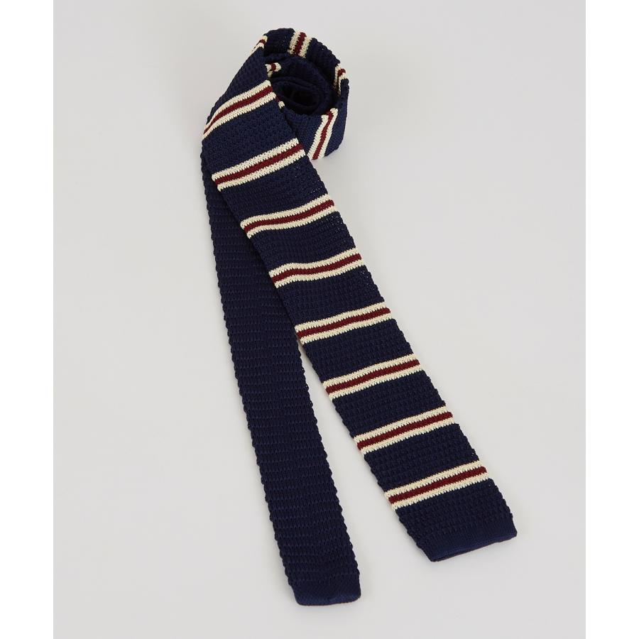 ネクタイ メンズ ボーダー スクエアタイ スクエアエンド シンプル きれいめ ビジネス ベーシック トラッド セレクト カジュアル 古着MIX 韓国ファッション | improves | 16