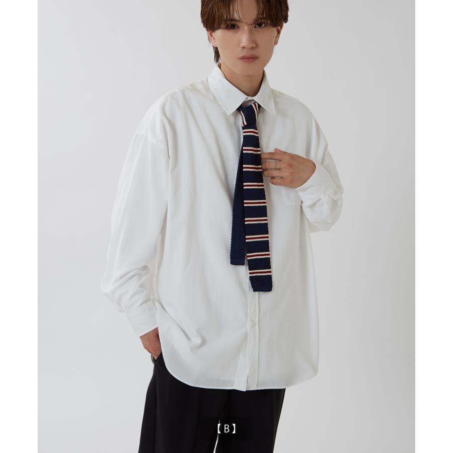ネクタイ メンズ ボーダー スクエアタイ スクエアエンド シンプル きれいめ ビジネス ベーシック トラッド セレクト カジュアル 古着MIX 韓国ファッション | improves | 07