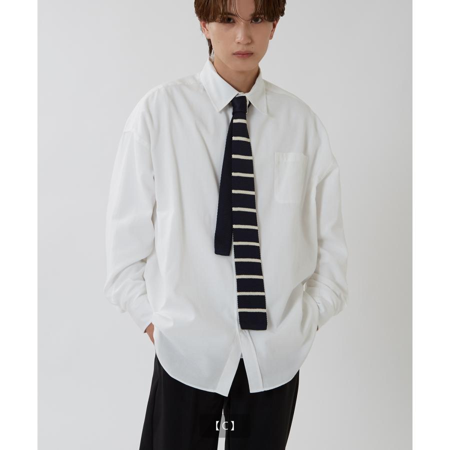 ネクタイ メンズ ボーダー スクエアタイ スクエアエンド シンプル きれいめ ビジネス ベーシック トラッド セレクト カジュアル 古着MIX 韓国ファッション | improves | 08