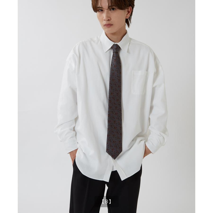 ネクタイ メンズ 総柄 ペイズリー タイ シンプル きれいめ ビジネス ベーシック トラッド セレクト アメカジ カジュアル 古着MIX 韓国ファッション | improves | 08