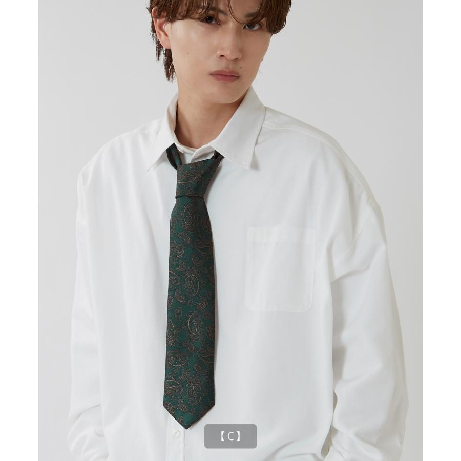 ネクタイ メンズ 総柄 ペイズリー タイ シンプル きれいめ ビジネス ベーシック トラッド セレクト アメカジ カジュアル 古着MIX 韓国ファッション | improves | 09