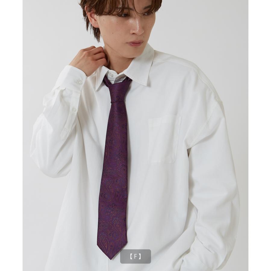 ネクタイ メンズ 総柄 ペイズリー タイ シンプル きれいめ ビジネス ベーシック トラッド セレクト アメカジ カジュアル 古着MIX 韓国ファッション | improves | 12