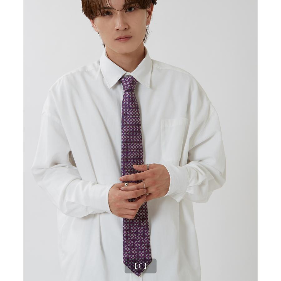 ネクタイ メンズ 総柄 小紋 タイ シンプル きれいめ ビジネス ベーシック トラッド セレクト アメカジ カジュアル 古着MIX 韓国ファッション | improves | 11