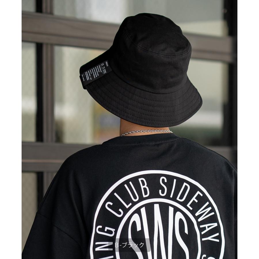 バケットハット メンズ コットン ロゴ プリント ハット シンプル 大人カジュアル アメカジ カジュアル ストリート 古着MIX 韓国ファッション | improves | 07