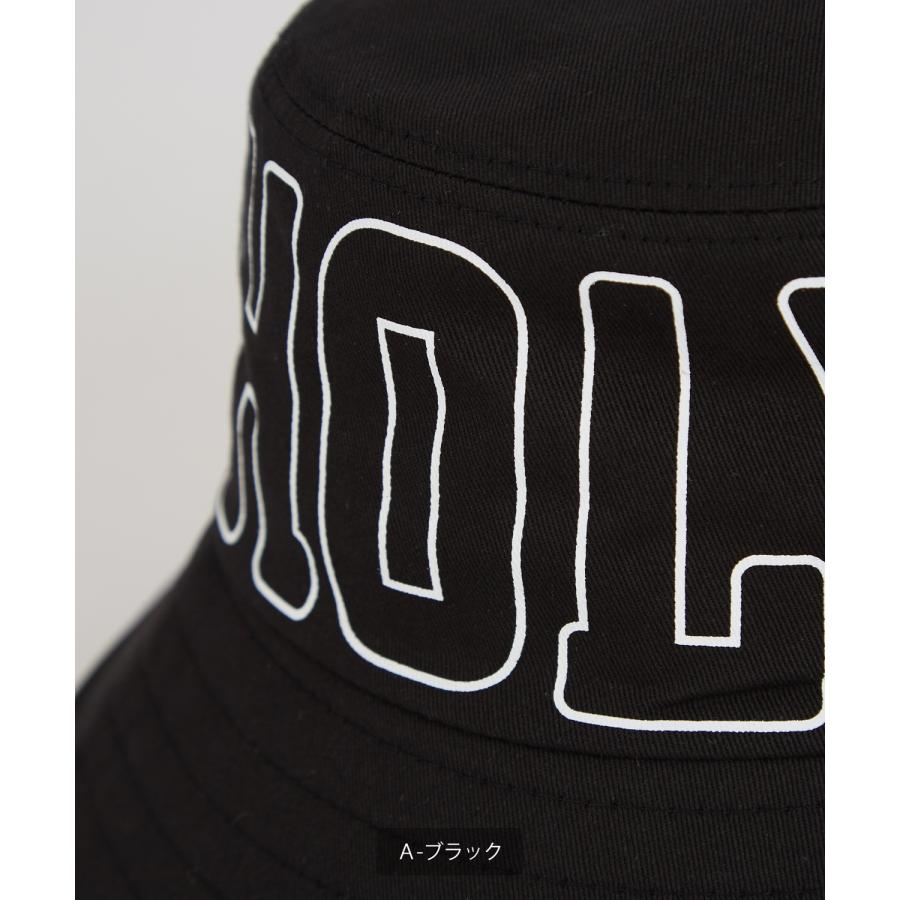 バケットハット メンズ コットン ロゴ プリント ハット シンプル 大人カジュアル アメカジ カジュアル ストリート 古着MIX 韓国ファッション | improves | 09