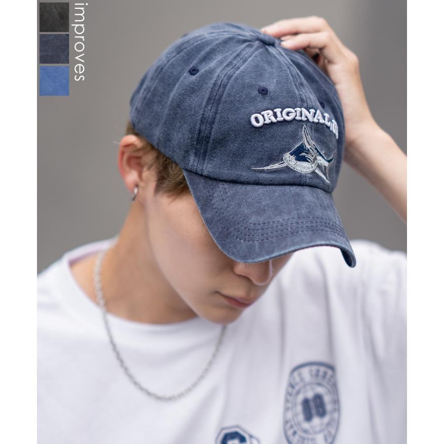 キャップ メンズ ヴィンテージ加工 ベースボールキャップ 帽子 大人カジュアル アメカジ カジュアル ストリート 古着MIX 韓国ファッション | improves