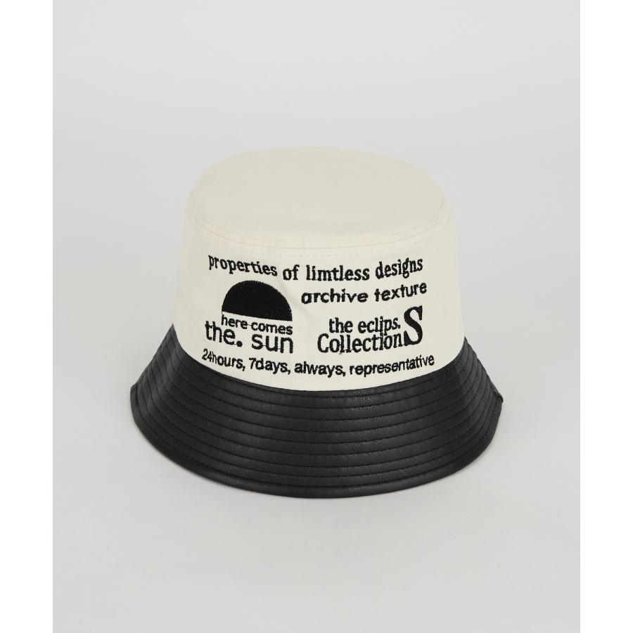 バケットハット メンズ シンセティックレザー コンビバケットハット 帽子 シンプル 大人カジュアル アメカジ カジュアル ストリート 古着MIX 韓国ファッション | improves | 08