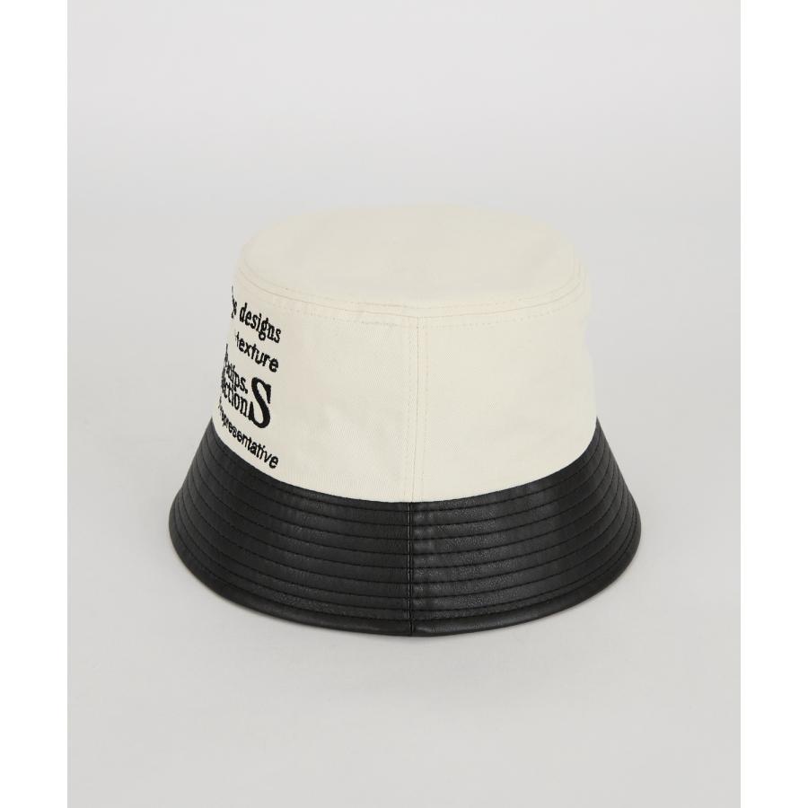 バケットハット メンズ シンセティックレザー コンビバケットハット 帽子 シンプル 大人カジュアル アメカジ カジュアル ストリート 古着MIX 韓国ファッション | improves | 09