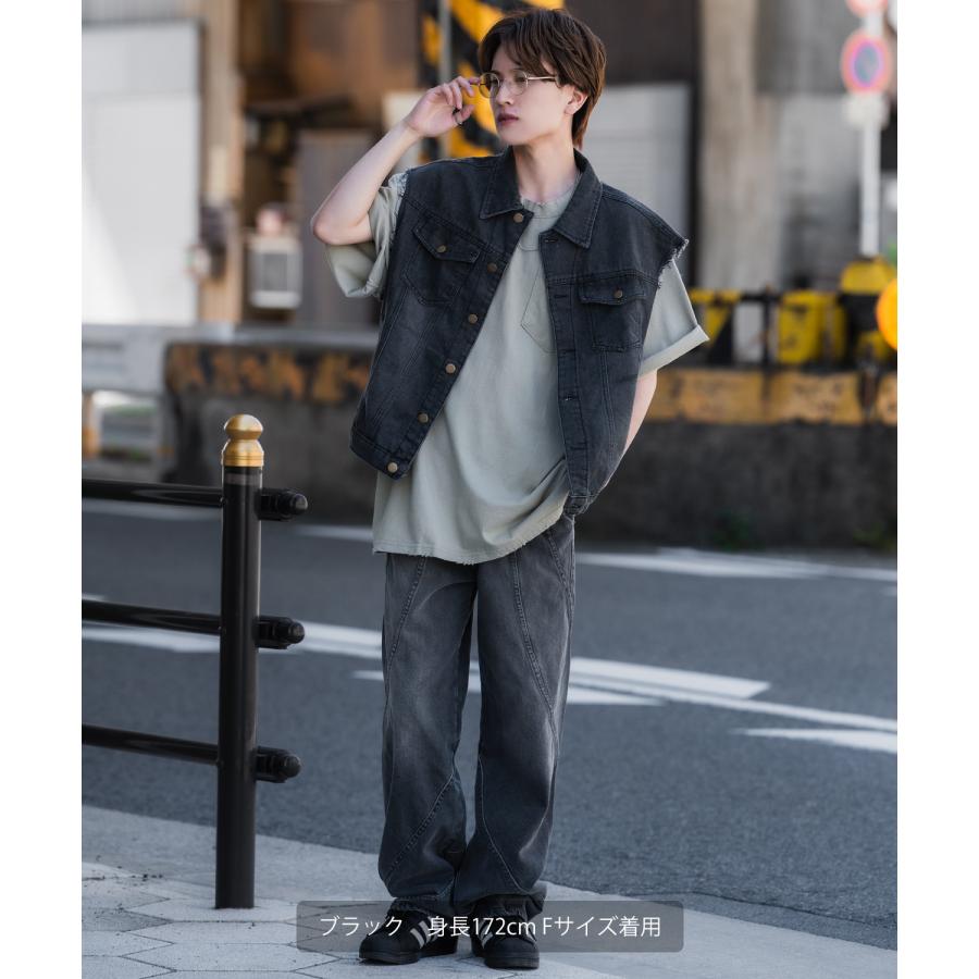 improves（インプローブス） ベスト メンズ ウォッシュ デニムベスト G