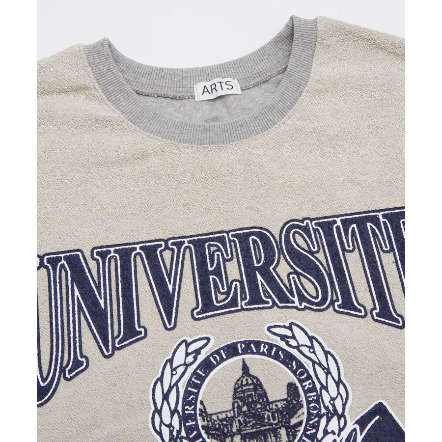 半袖Tシャツ メンズ カレッジ プリント ライン クルーネック セットアップ カットソー 大きめ アメカジ カジュアル スケーター ストリート 古着MIX 韓国 | improves | 12