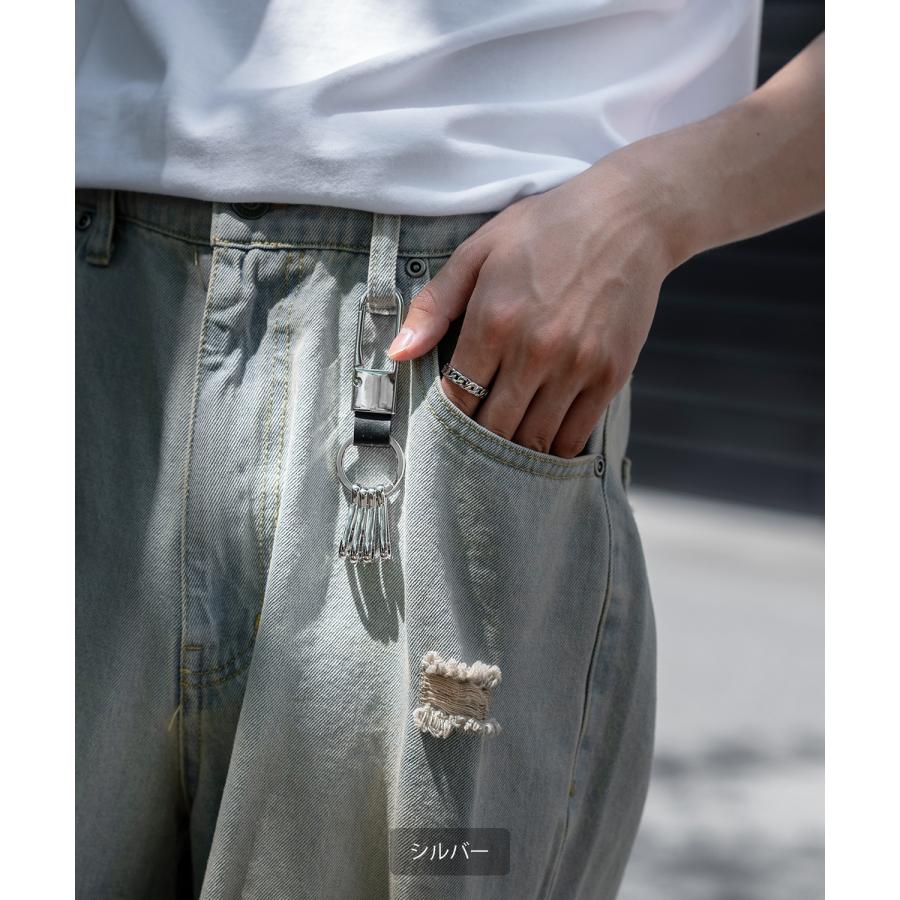 キーホルダー メンズ カラビナ キーケース キーリング セレクト アウトドア アメカジ カジュアル 古着MIX スケーター ストリート 韓国 | improves | 04