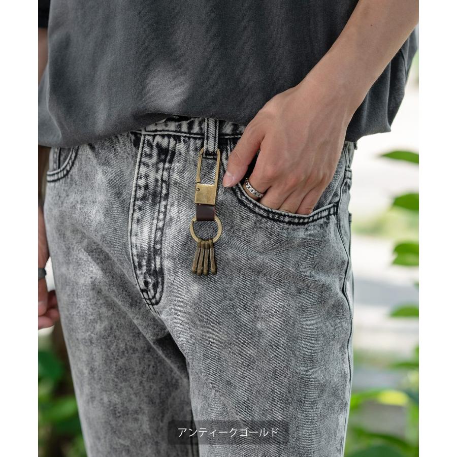 キーホルダー メンズ カラビナ キーケース キーリング セレクト アウトドア アメカジ カジュアル 古着MIX スケーター ストリート 韓国 | improves | 06