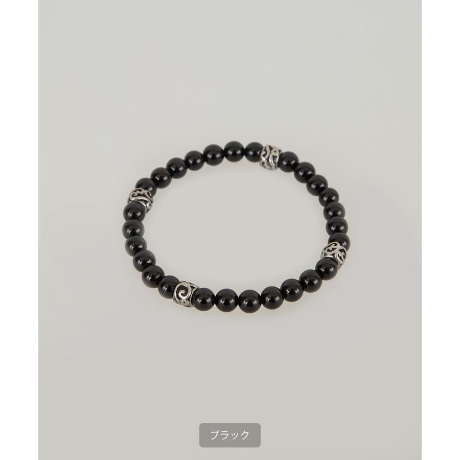 ブレスレット メンズ ビーズ 数珠 大人カジュアル アメカジ カジュアル ストリート 古着MIX 韓国ファッション | improves | 12
