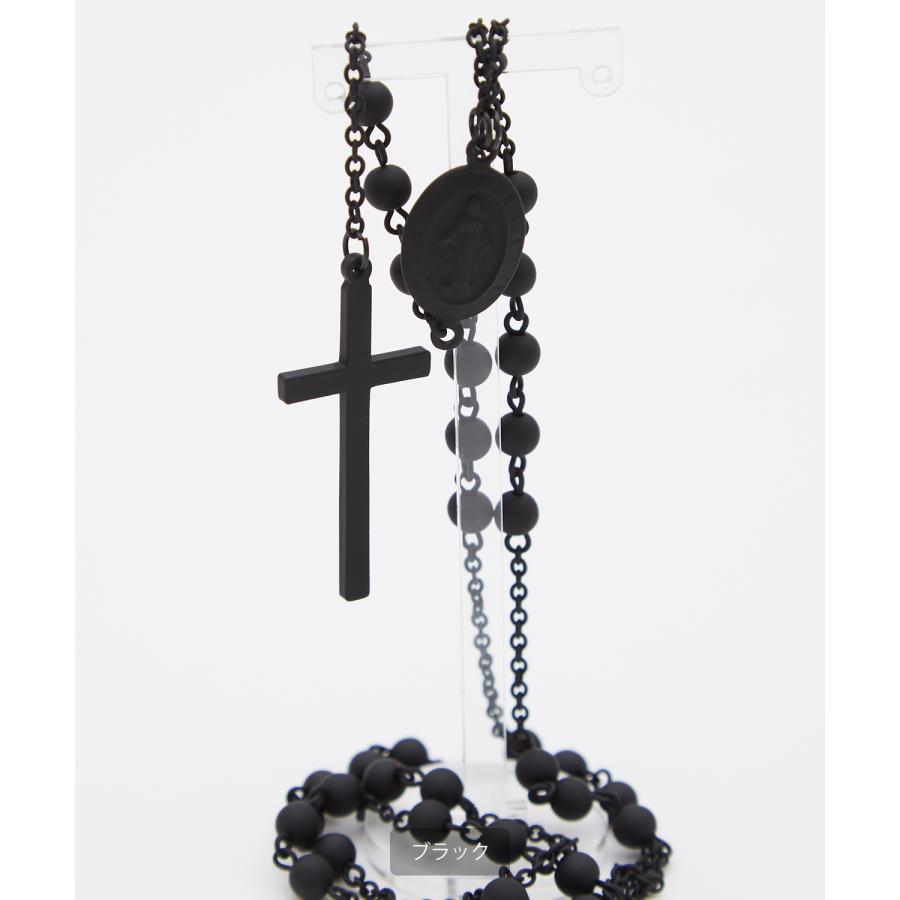 ネックレス メンズ ロザリオ クロス マット 首飾り 大人カジュアル アメカジ カジュアル ストリート 古着MIX 韓国ファッション | improves | 09