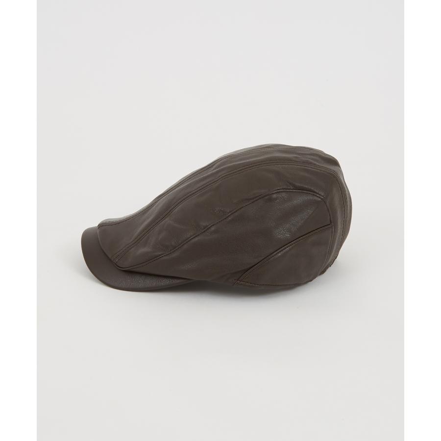 ハンチング メンズ シンセティックレザー 合成皮革 帽子 セレクト トラディショナル 大人カジュアル 英国 キレイめ シンプル ベーシック アメカジ 古着MIX 韓国 | improves | 06