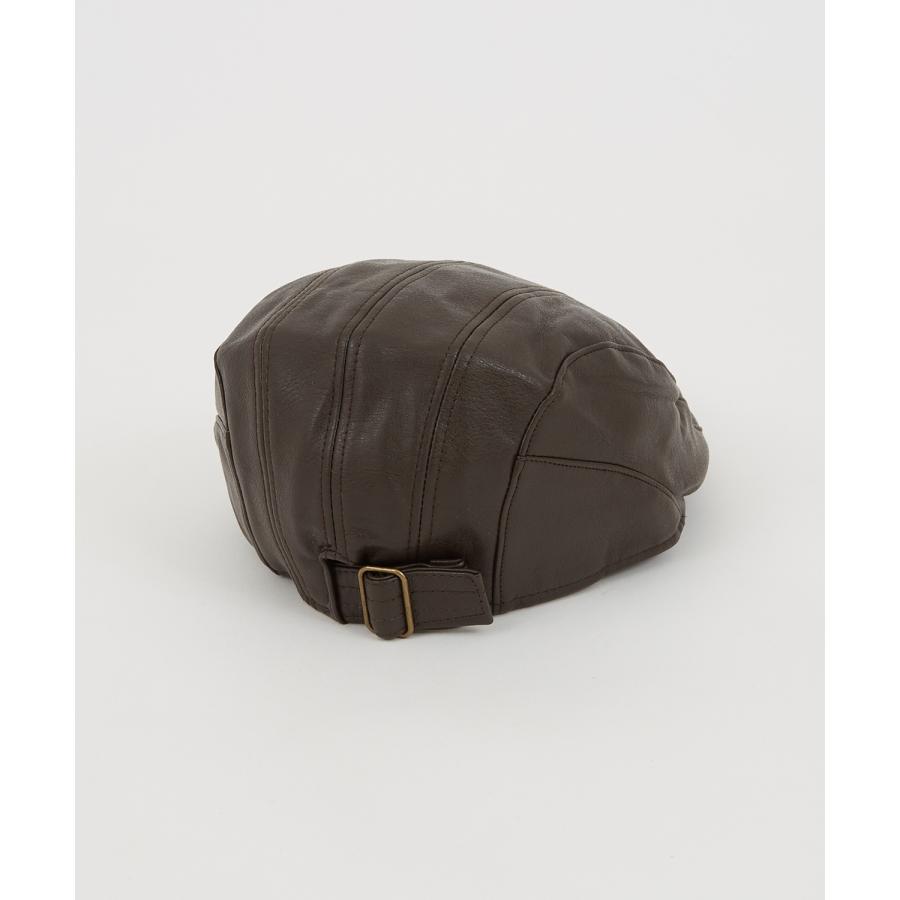 ハンチング メンズ シンセティックレザー 合成皮革 帽子 セレクト トラディショナル 大人カジュアル 英国 キレイめ シンプル ベーシック アメカジ 古着MIX 韓国 | improves | 07