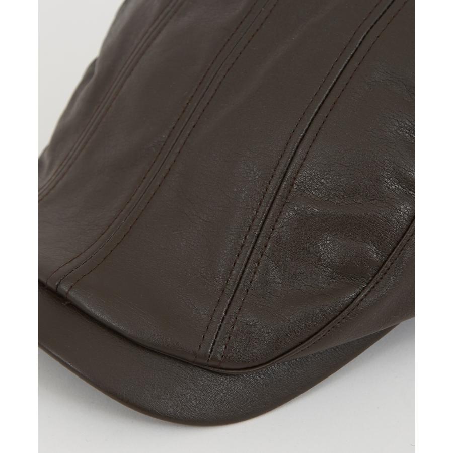 ハンチング メンズ シンセティックレザー 合成皮革 帽子 セレクト トラディショナル 大人カジュアル 英国 キレイめ シンプル ベーシック アメカジ 古着MIX 韓国 | improves | 10