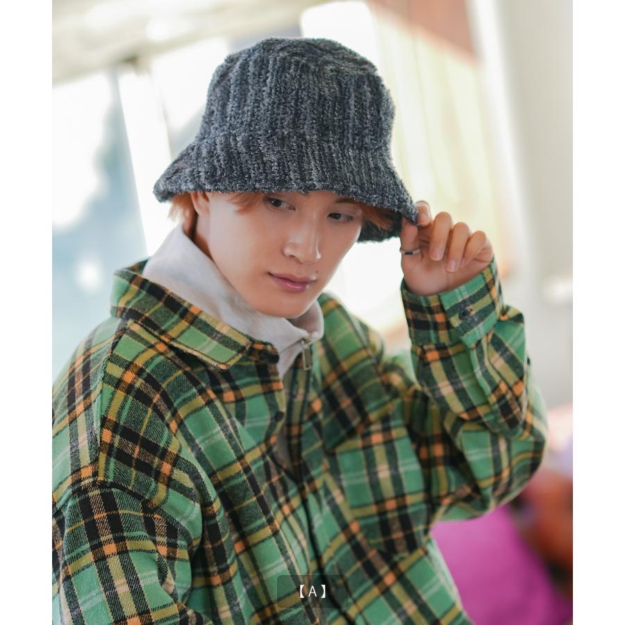 ハット メンズ  ミックスカラー バケットハット ストリート スケーター 原宿系 古着MIX 韓国ファッション | improves | 03