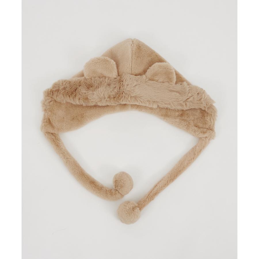 キャップ メンズ ユニセックス 耳付き ファーキャップ ストリート 原宿系 古着MIX 韓国ファッション アイボリー ブラック ベージュ | improves | 10