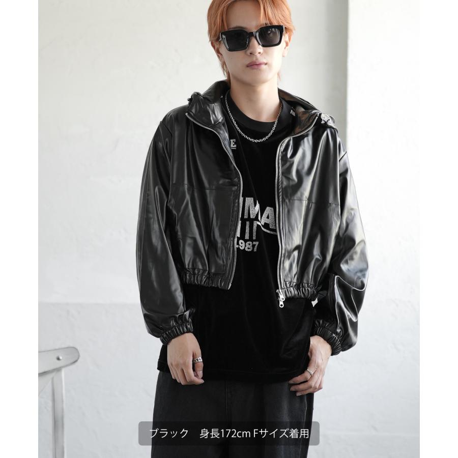 韓国古着　オールド　レザージャケット　ブルゾン　黒　革ジャン　牛革　短丈　M M / 80s 90s UNKNOWN スウェード レザー ブルゾン ショート丈 短