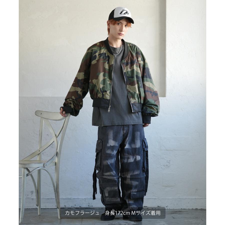 【美品】BIGBANG リバーシブル ブルゾン Mサイズ 迷彩 カモフラ ライブ improves（インプローブス） ブルゾン メンズ リバーシブル 迷彩