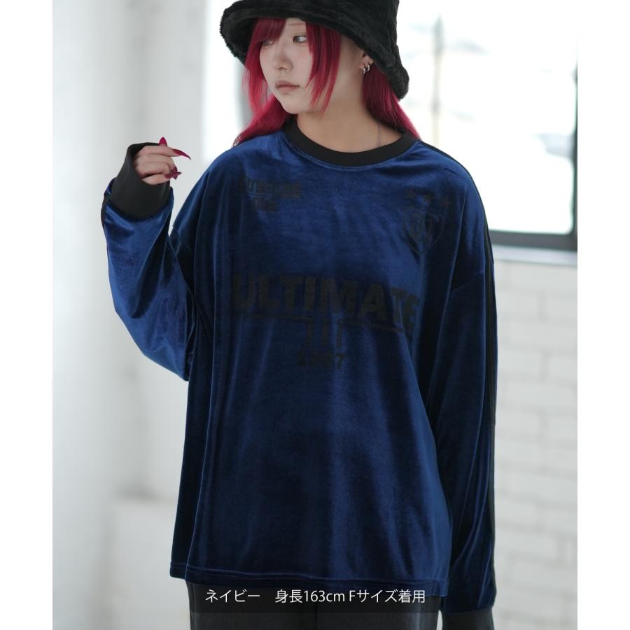 長袖Tシャツ メンズ ベロア プリント ゲームシャツ ロンT カットソー ストリート カジュアル アメカジ 古着MIX 韓国 | improves | 13
