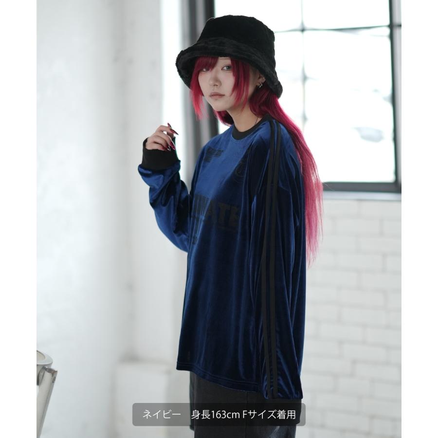 長袖Tシャツ メンズ ベロア プリント ゲームシャツ ロンT カットソー ストリート カジュアル アメカジ 古着MIX 韓国 | improves | 15