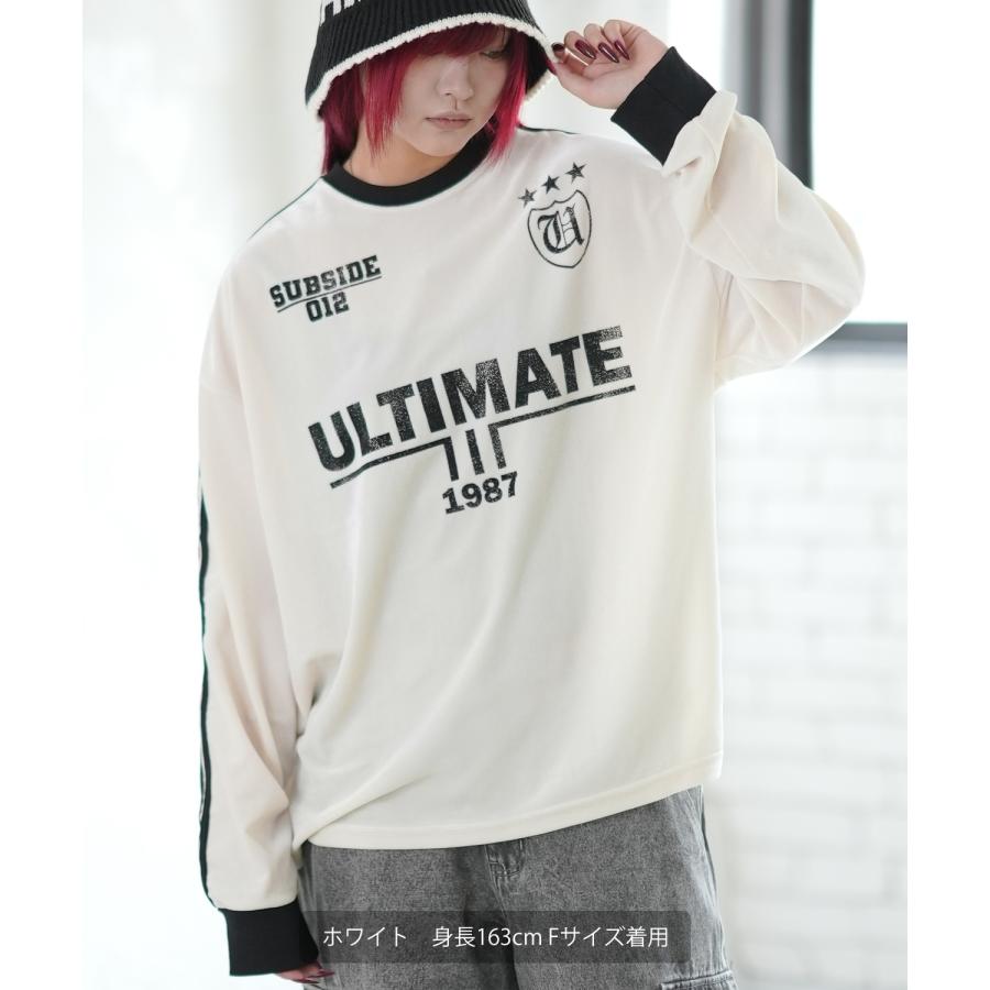 長袖Tシャツ メンズ ベロア プリント ゲームシャツ ロンT カットソー ストリート カジュアル アメカジ 古着MIX 韓国 | improves | 09