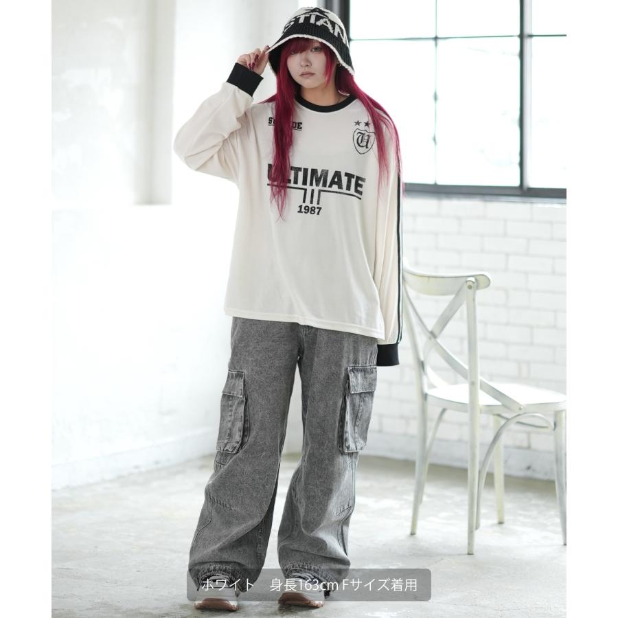 長袖Tシャツ メンズ ベロア プリント ゲームシャツ ロンT カットソー ストリート カジュアル アメカジ 古着MIX 韓国 | improves | 12
