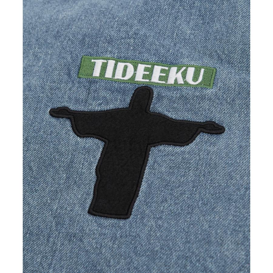 スタジャン メンズ デニムジャケットサガラ 刺しゅうデザイン スタジアムジャンパー ブルゾン ストリート カジュアル アメカジ 古着MIX 韓国 | improves | 16