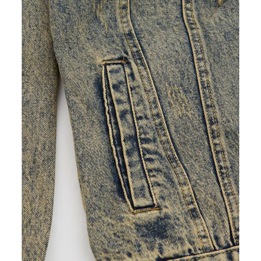 デニムジャケット メンズ ダメージ加工 刺しゅうデザイン Gジャン ジージャン ストリート カジュアル アメカジ 古着MIX 韓国 | improves | 13