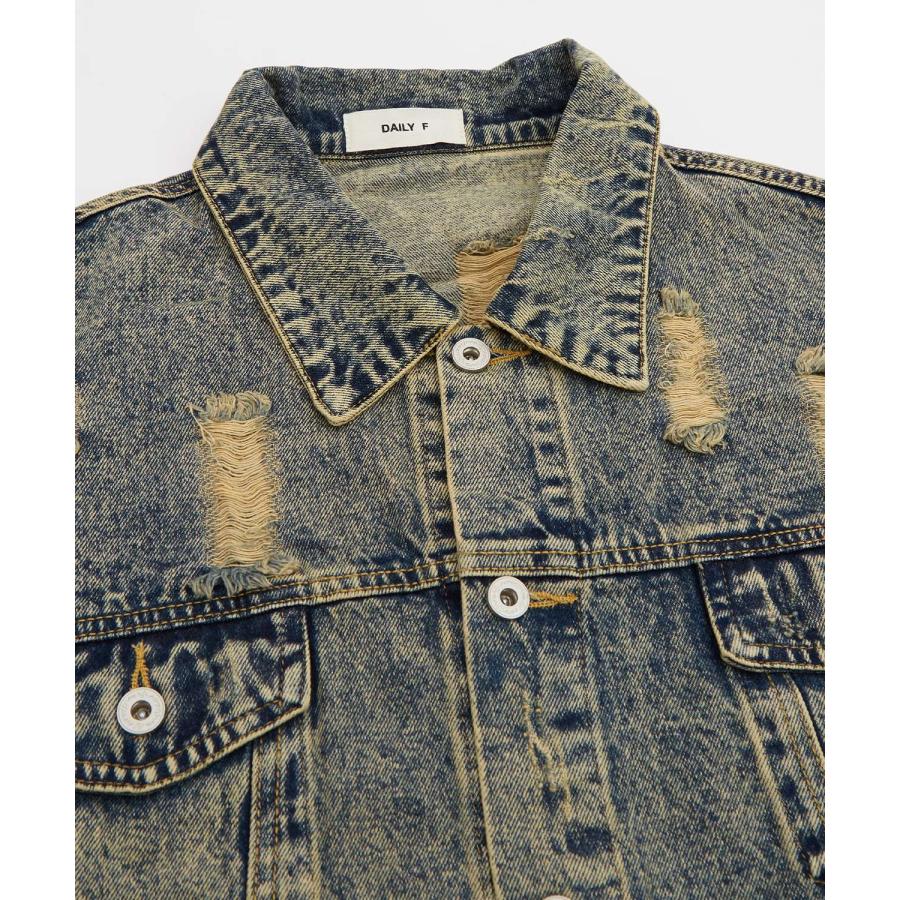 improves（インプローブス） デニムジャケット メンズ ダメージ加工