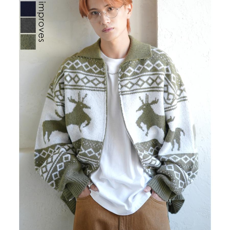 improves（インプローブス） カーディガン メンズ ネイティブ カウチン