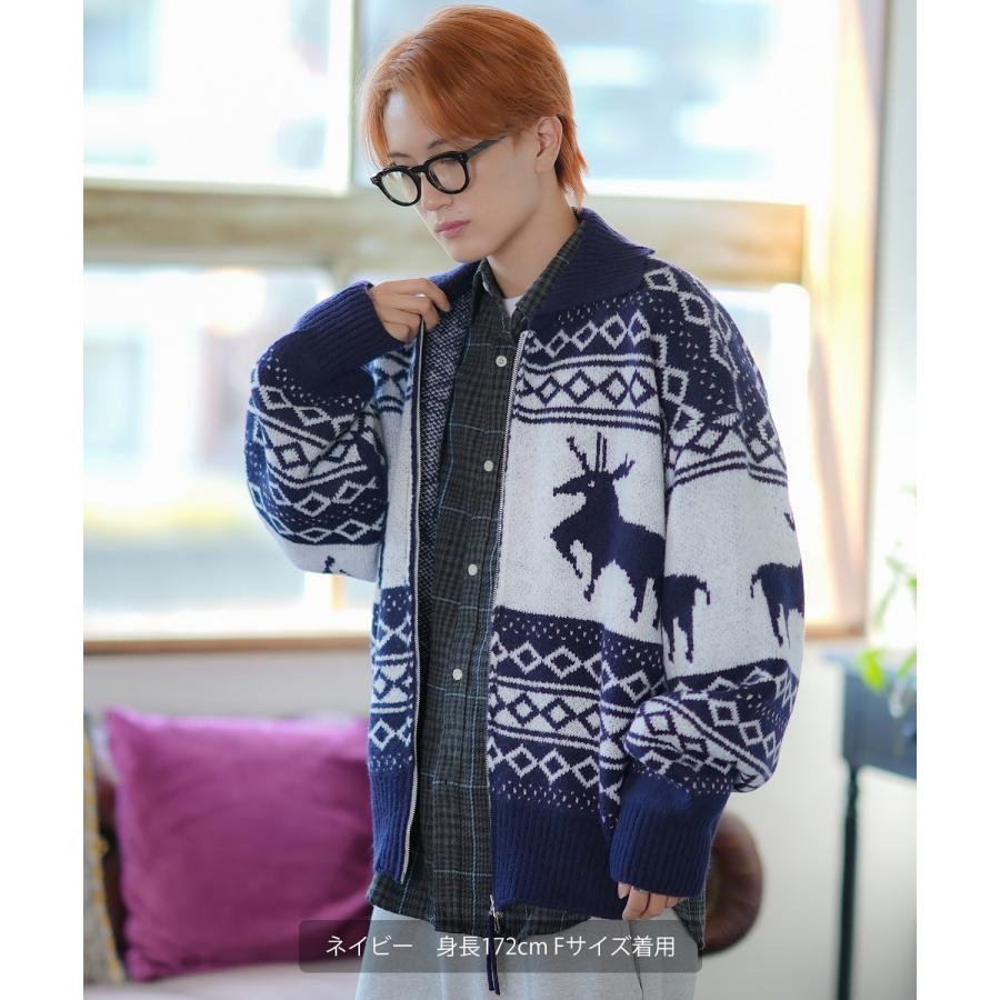 improves（インプローブス） カーディガン メンズ ネイティブ カウチン