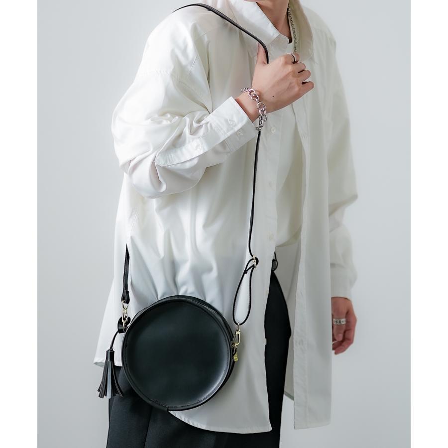 ショルダーバッグ メンズ シンセティックレザー PUレザー 合成皮革 カバン 鞄 通学 通勤 旅行 ストリート カジュアル 古着MIX 韓国ファッション ブラック | improves | 02