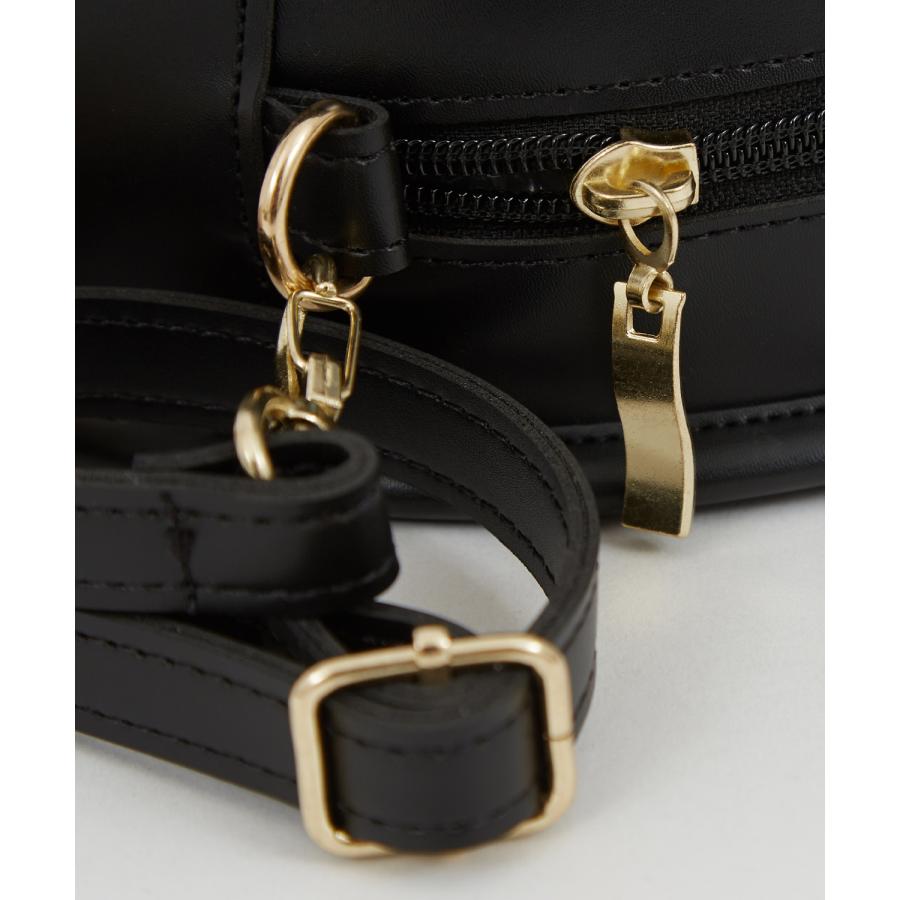 ショルダーバッグ メンズ シンセティックレザー PUレザー 合成皮革 カバン 鞄 通学 通勤 旅行 ストリート カジュアル 古着MIX 韓国ファッション ブラック | improves | 10