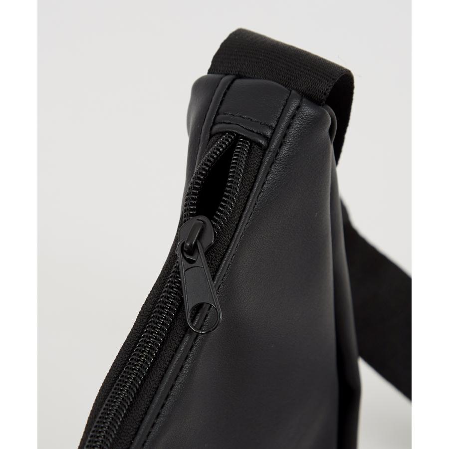 ショルダーバッグ メンズ シンセティックレザー PUレザー 合成皮革 カバン 鞄 通学 通勤 旅行 ストリート カジュアル 古着MIX 韓国ファッション ブラック | improves | 08