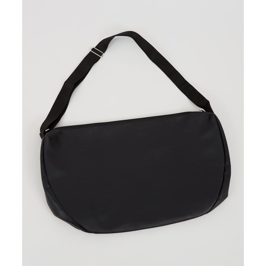 ショルダーバッグ メンズ シンセティックレザー PUレザー 合成皮革 カバン 鞄 通学 通勤 旅行 ストリート カジュアル 古着MIX 韓国ファッション ブラック | improves | 07