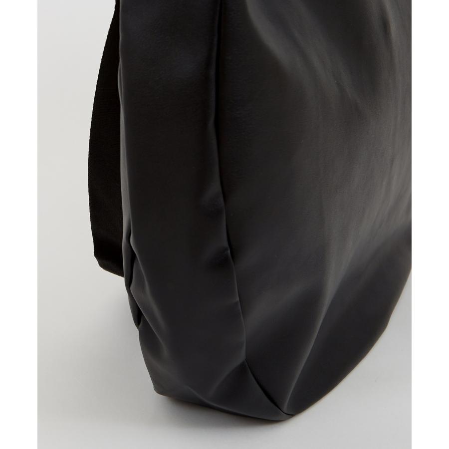 ショルダーバッグ メンズ シンセティックレザー PUレザー 合成皮革 カバン 鞄 通学 通勤 旅行 ストリート カジュアル 古着MIX 韓国ファッション ブラック | improves | 08