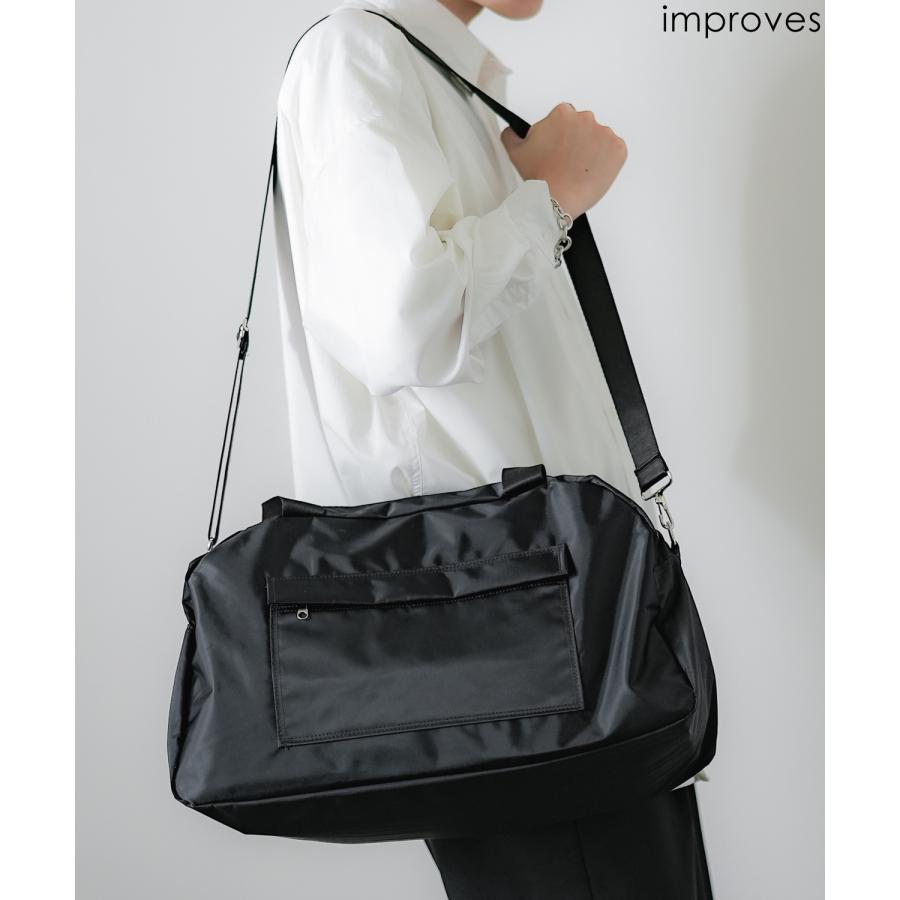 ボストンバッグ メンズ カバン 鞄 通学 通勤 旅行 ストリート カジュアル 古着MIX 韓国ファッション ブラック | improves