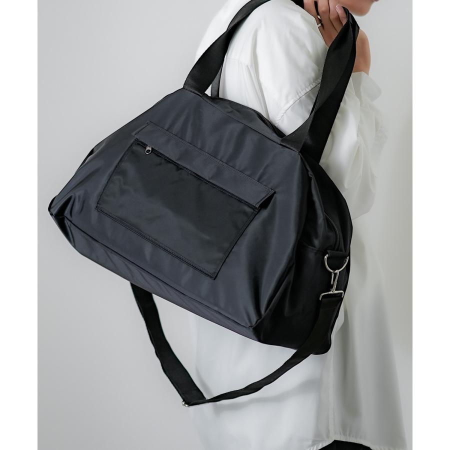 ボストンバッグ メンズ カバン 鞄 通学 通勤 旅行 ストリート カジュアル 古着MIX 韓国ファッション ブラック | improves | 02
