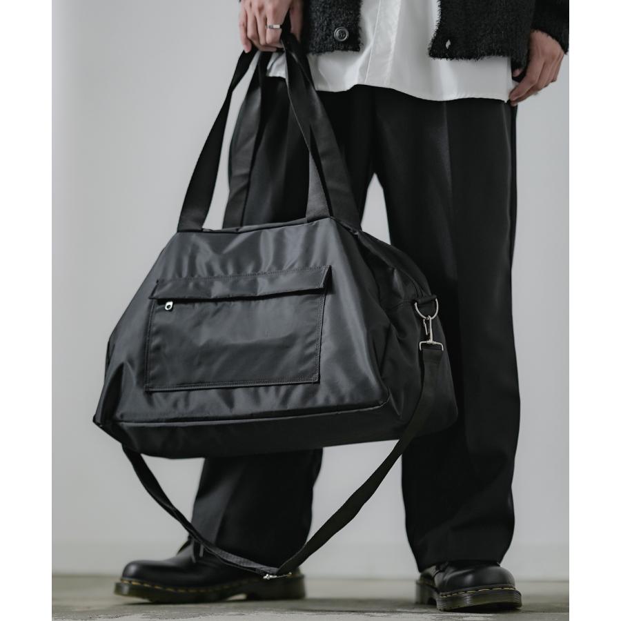 ボストンバッグ メンズ カバン 鞄 通学 通勤 旅行 ストリート カジュアル 古着MIX 韓国ファッション ブラック | improves | 03