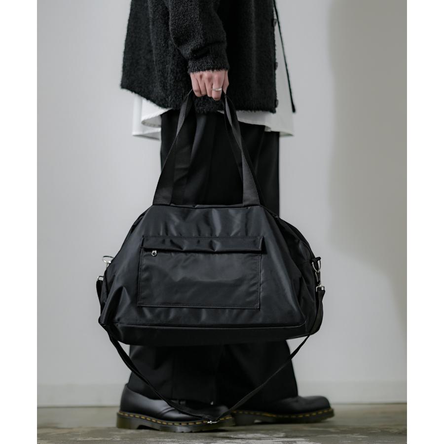 ボストンバッグ メンズ カバン 鞄 通学 通勤 旅行 ストリート カジュアル 古着MIX 韓国ファッション ブラック | improves | 04