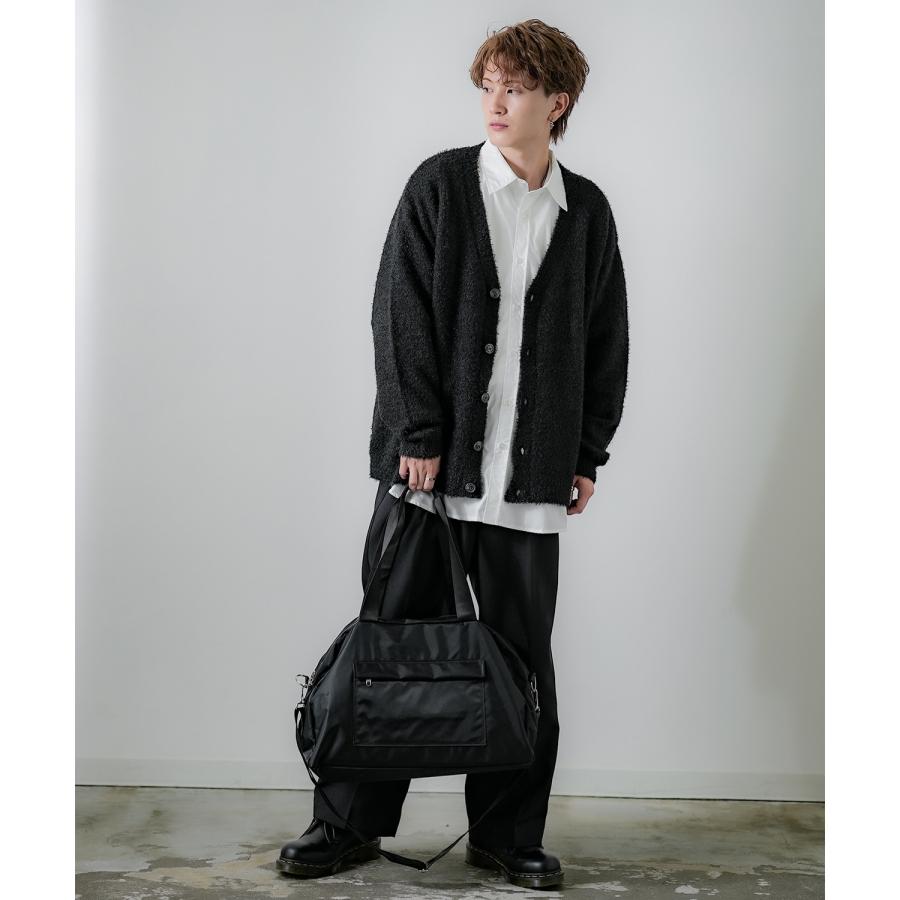 ボストンバッグ メンズ カバン 鞄 通学 通勤 旅行 ストリート カジュアル 古着MIX 韓国ファッション ブラック | improves | 05