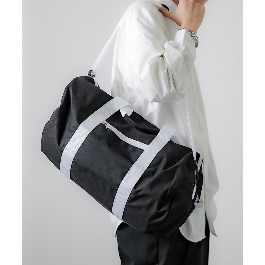 ボストンバッグ メンズ カバン 鞄 通学 通勤 旅行 ストリート カジュアル 古着MIX 韓国ファッション ブラック | improves | 04