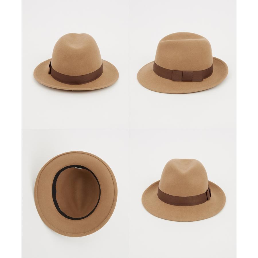 ハット メンズ 中折 無地 帽子 セレクト トラディショナル 大人カジュアル キレイめ シンプル ベーシック アメカジ 古着MIX 韓国ファッション | improves | 23